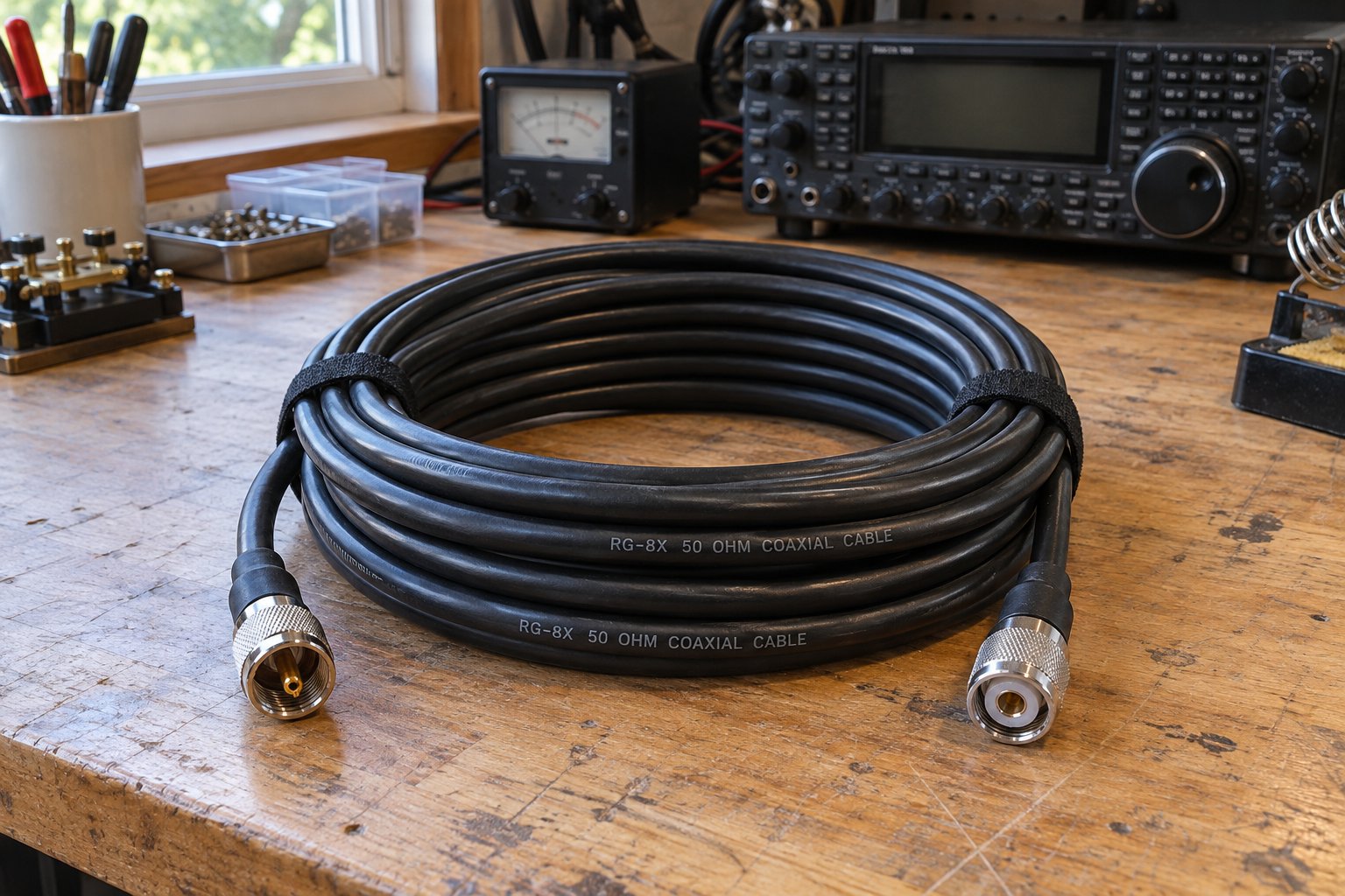 Demo · RG-8X coax cable 50 feet