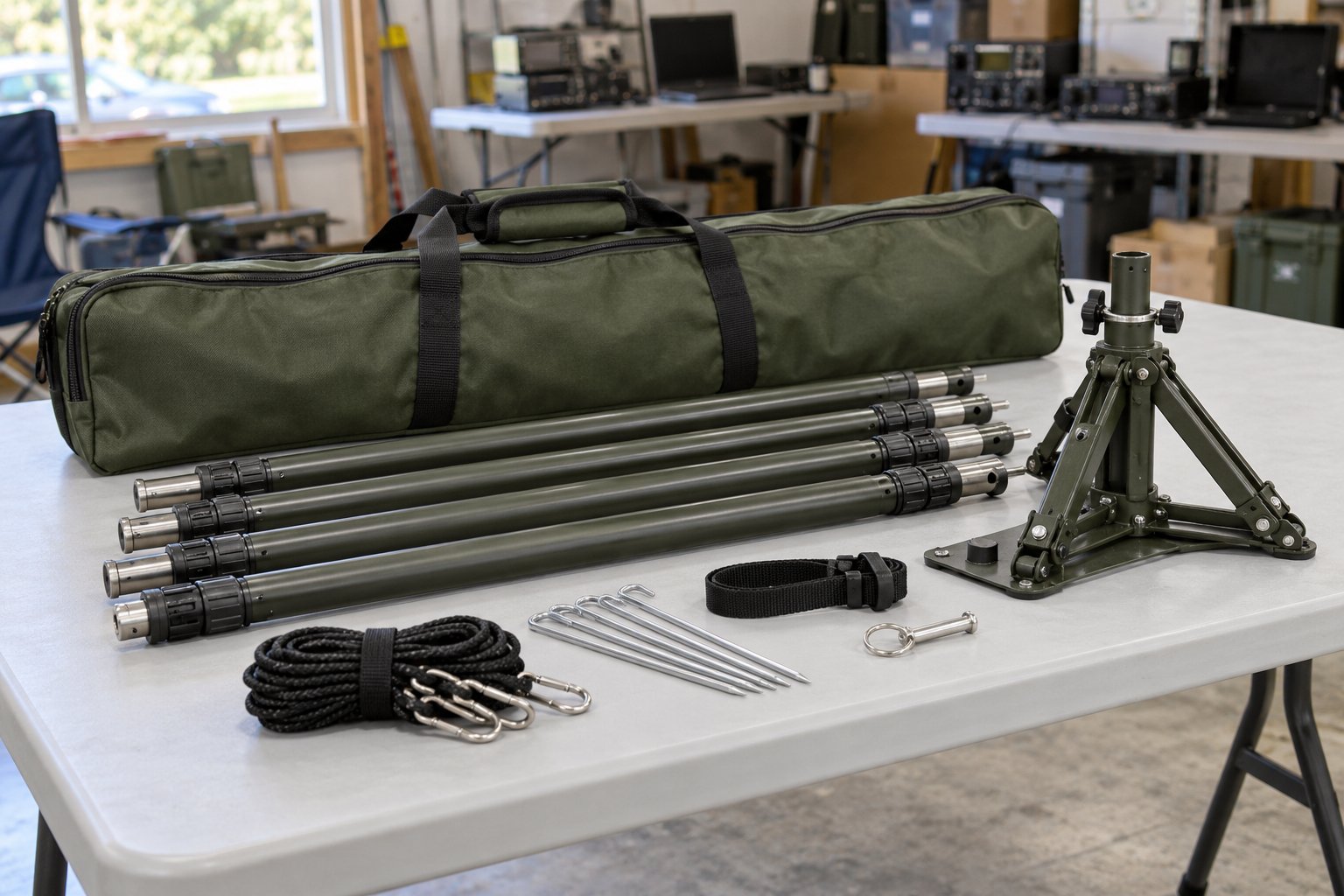 Demo · Portable mast carrying kit