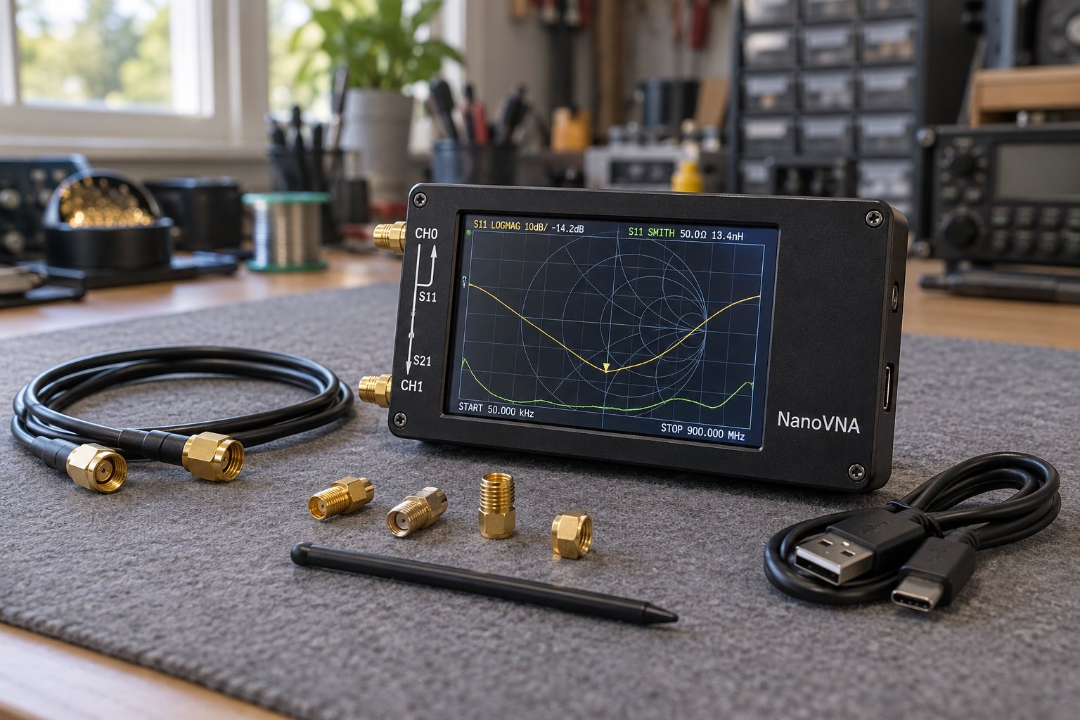 Demo · NanoVNA antenna analyzer