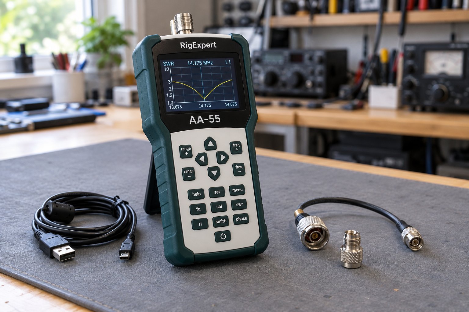 Demo · RigExpert AA-55 antenna analyzer